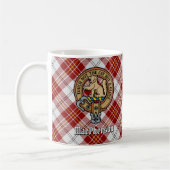 Clan MacPherson Crest over rode jurk Tartan Koffiemok (Links)