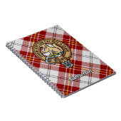 Clan MacPherson Crest over rode jurk Tartan Notitieboek (Rechterzijde)