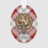 Clan MacPherson Crest over rode jurk Tartan Ornament (voorkant)