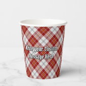 Clan MacPherson Crest over rode jurk Tartan Papieren Bekers (Achterkant)