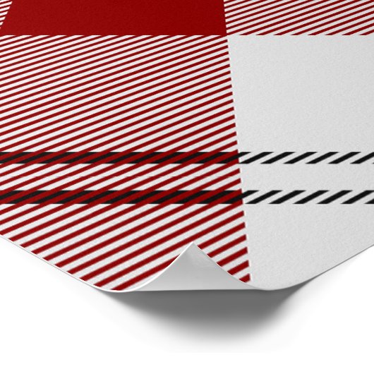 Clan MacPherson Crest over rode jurk Tartan Poster (Hoek)