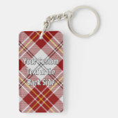 Clan MacPherson Crest over rode jurk Tartan Sleutelhanger (achterkant)