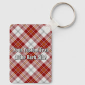 Clan MacPherson Crest over rode jurk Tartan Sleutelhanger (Achterkant)