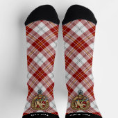 Clan MacPherson Crest over rode jurk Tartan Sokken (Top)