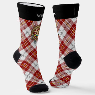 Clan MacPherson Crest over rode jurk Tartan Sokken