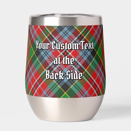 Clan MacPherson Crest over Tartan (Achterkant)