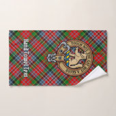 Clan MacPherson Crest over Tartan Bad Handdoek (Handdoek)