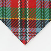 Clan MacPherson Crest over Tartan Fleece Deken (Hoek)