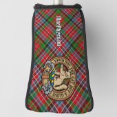 Clan MacPherson Crest over Tartan Golfheadcover (Draai 90)