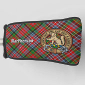 Clan MacPherson Crest over Tartan Golfheadcover (Voorkant)