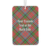 Clan MacPherson Crest over Tartan luchtverfrisser (Achterkant)