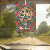 Clan MacPherson Crest over Tartan luchtverfrisser