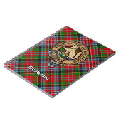Clan MacPherson Crest over Tartan Notitieboek (Linkerzijde)