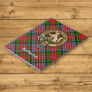 Clan MacPherson Crest over Tartan Notitieboek
