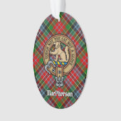 Clan MacPherson Crest over Tartan Ornament (voorkant)