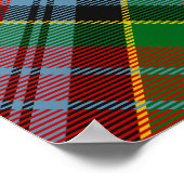 Clan MacPherson Crest over Tartan Poster (Hoek)