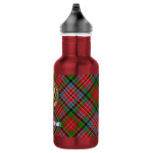 Clan MacPherson Crest over tartan Waterfles (Rechts)