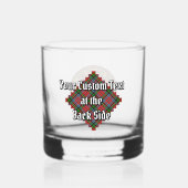 Clan MacPherson Crest over Tartan Whisky Glas (Achterkant)
