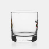 Clan MacPherson Crest over Tartan Whisky Glas (Links)