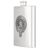 Clan MacPherson Crest & Tartan Flacon (Links)