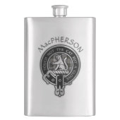 Clan MacPherson Crest & Tartan Flacon (Voorkant)