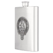Clan MacPherson Crest & Tartan Flask Flacon (Links)