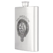 Clan MacPherson Crest & Tartan Flask Flacon (Links)