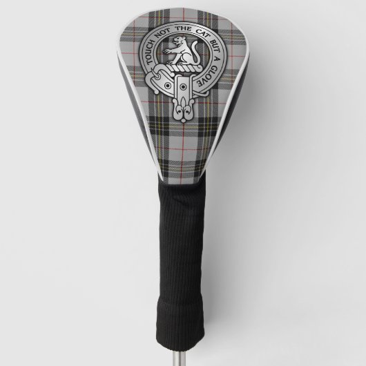 Clan MacPherson Crest & Tartan Golfheadcover (Voorkant)