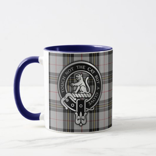 Clan MacPherson Crest & Tartan Mok (Links)