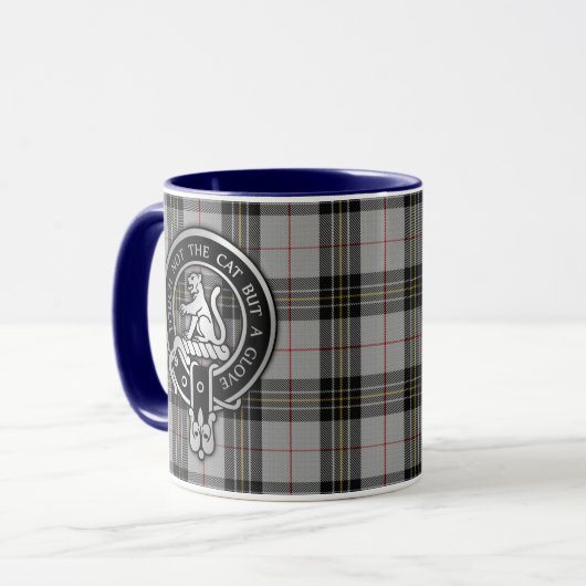 Clan MacPherson Crest & Tartan Mok (Voorkant links)