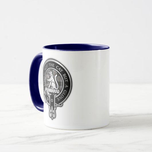 Clan MacPherson Crest & Tartan Mok (Voorkant links)