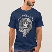 Clan MacPherson Crest & Tartan T-shirt (Voorkant)
