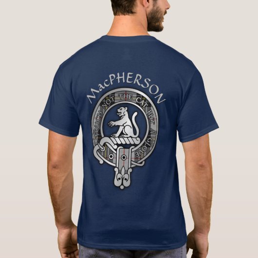 Clan MacPherson Crest & Tartan T-Shirt (Achterkant)