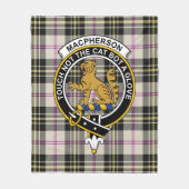 Clan MacPherson Dress Ancient Tartan Pset Fleece Deken (Voorkant)