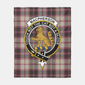 Clan MacPherson Hunting Ancient Tartan Pset Fleece Deken (Voorkant)