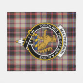 Clan MacPherson Hunting Ancient Tartan Pset Fleece Deken (Voorkant (Horizontaal))