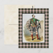 Clan MacPherson  Illustratie Tartan Lijst Briefkaart (Voorkant / Achterkant)