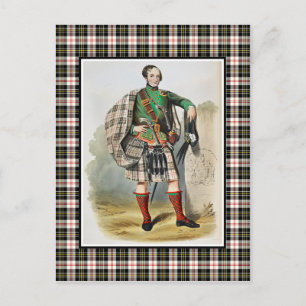 Clan MacPherson  Illustratie Tartan Lijst Briefkaart