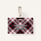 Clan MacPherson Jacht Tartan Badge (Achterkant met clip)