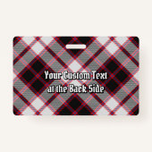 Clan MacPherson Jacht Tartan Badge (Achterkant)