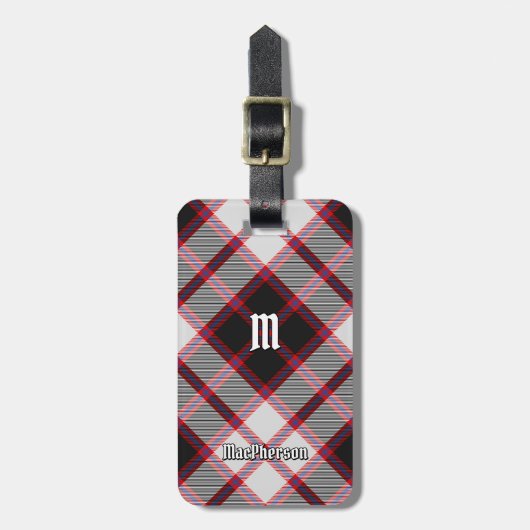 Clan MacPherson Jacht Tartan Bagagelabel (Voorkant verticaal)