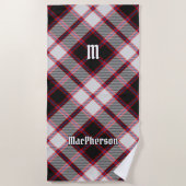 Clan MacPherson Jacht Tartan Beach Handdoek (Voorkant)
