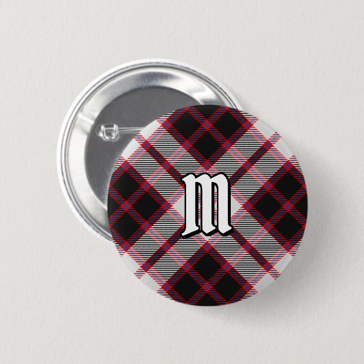 Clan MacPherson Jacht Tartan Button (Voorkant /achterkant)