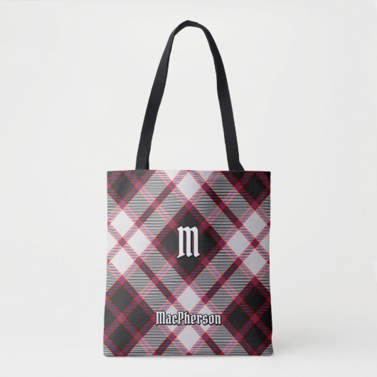 Clan MacPherson Jacht Tartan Canvas tas (Voorkant)
