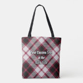 Clan MacPherson Jacht Tartan Canvas tas (Achterkant)