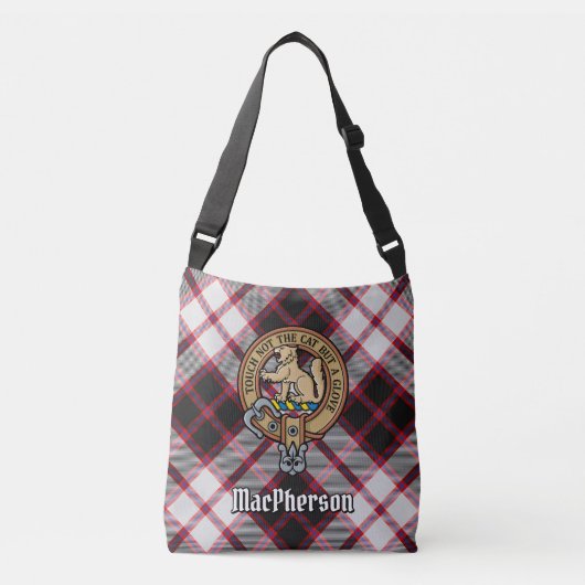 Clan MacPherson Jacht Tartan Crossbody Tas (Voorkant)