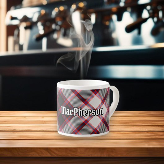 Clan MacPherson Jacht Tartan Espresso Cup Kop