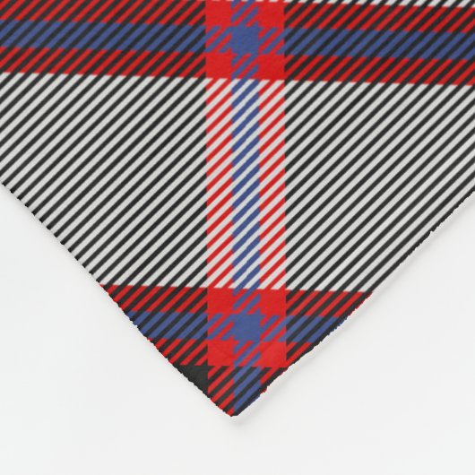 Clan MacPherson Jacht Tartan Fleece Deken (Hoek)