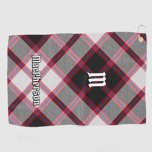 Clan MacPherson Jacht Tartan Golf Handdoek (Horizontaal)