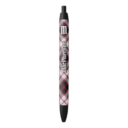 Clan MacPherson Jacht Tartan Ink Pen (Voorkant Verticaal)